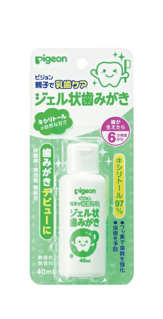 親子で乳歯ケア  ジェル状歯みがき